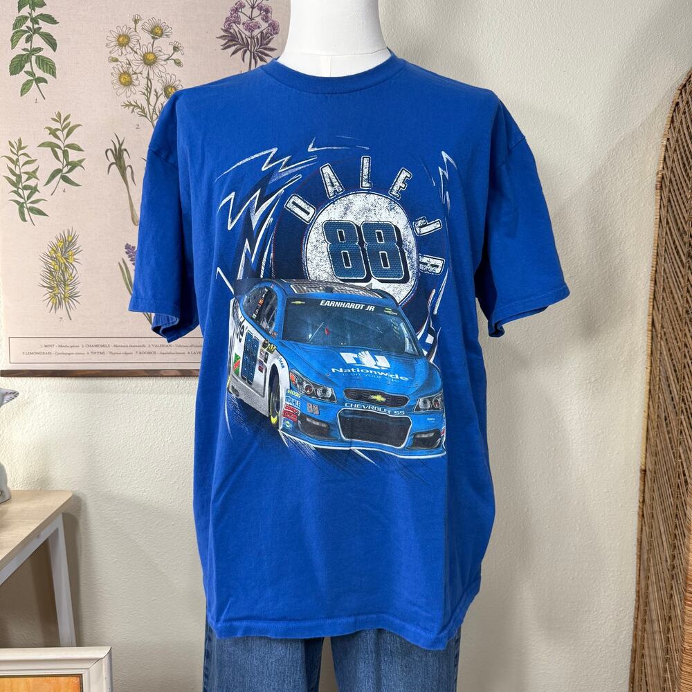 Nascar Dale Earnhardt Jr 88 Hendrick Motorsports Race Car Graphic T-Shirt 2XL